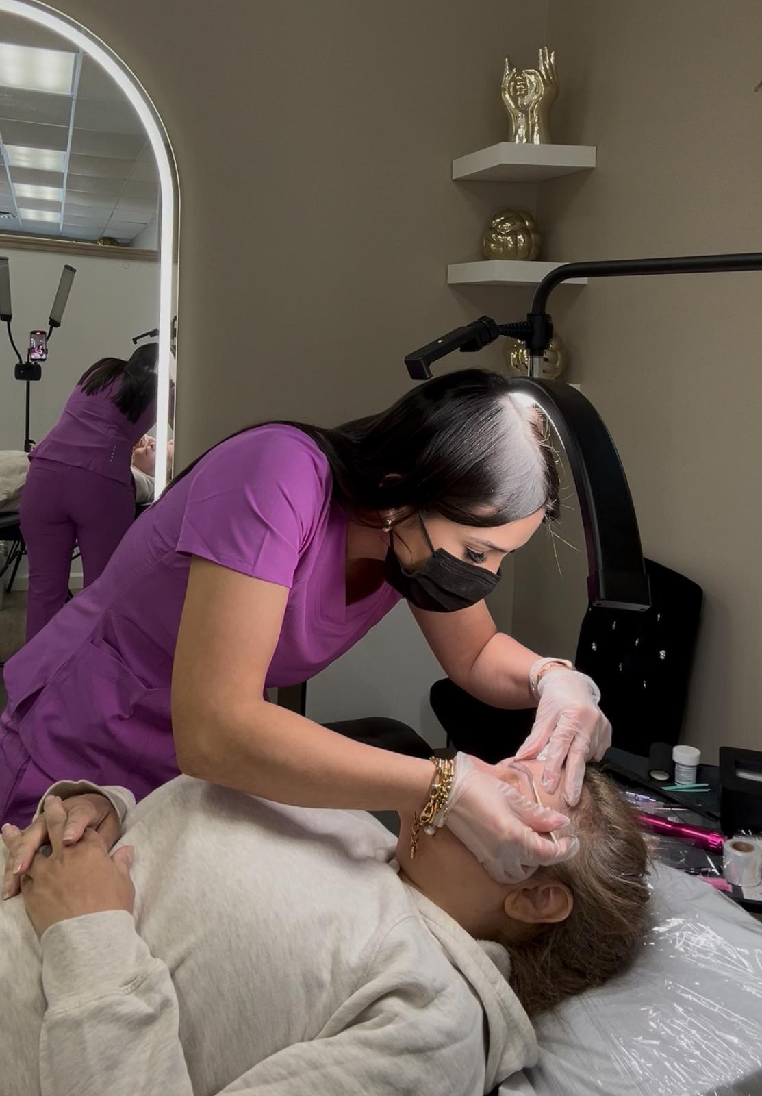 Beauty transformation at LOH Brows salon